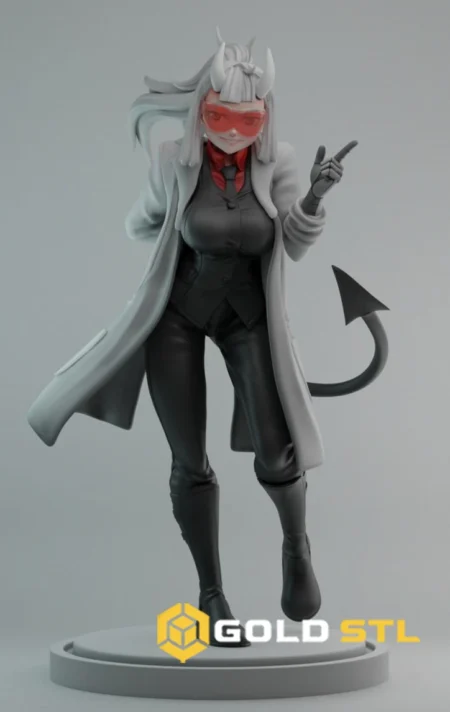 Loremaster Helltaker STL 3D Print Model