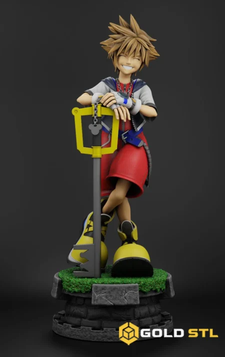 Sora Kingdom Hearts STL 3D Print Model