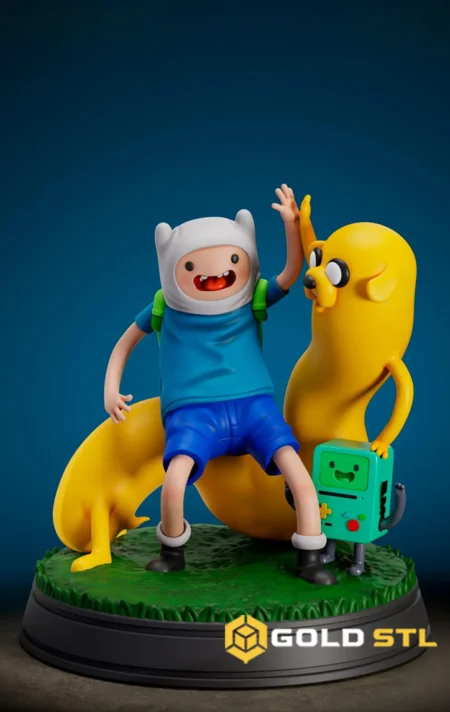 Finn and Jake STL 3D Print Model 1