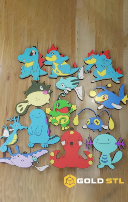 Mega Pack Pokémon 2G STL 3D Print Model