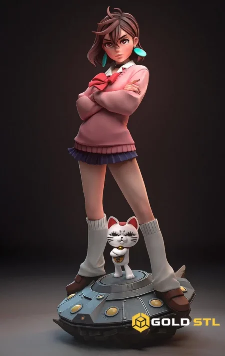 Momo Ayase Dandadan STL 3D Print Model