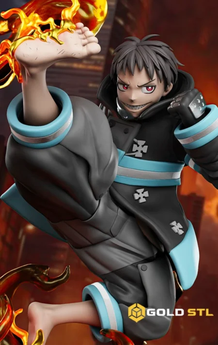 Shinra Kusakabe Fire Force STL 3D Print Model