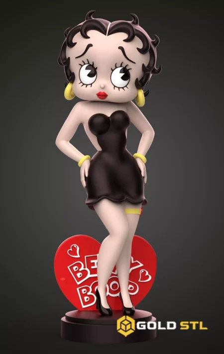 Betty Boop STL 3D Print Model