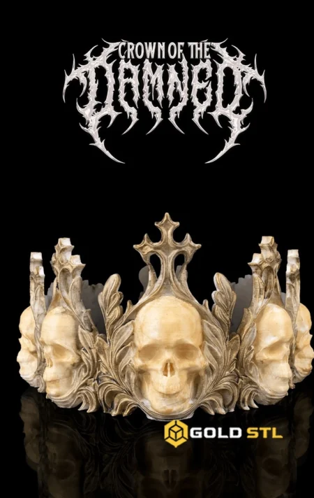Exclusive Crown of the Damned STL 3D Print Model 