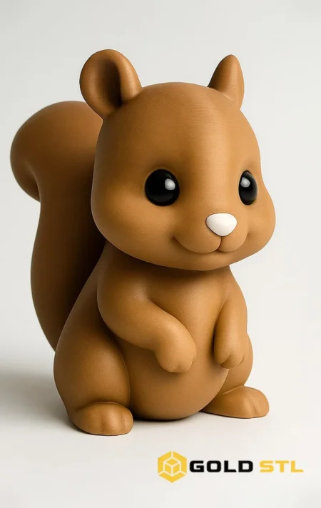 Flexi Squirrel STL 3D Print Model