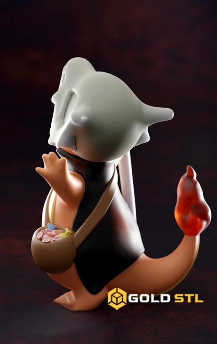 Halloween Charmander STL 3D Print Model - Image 3