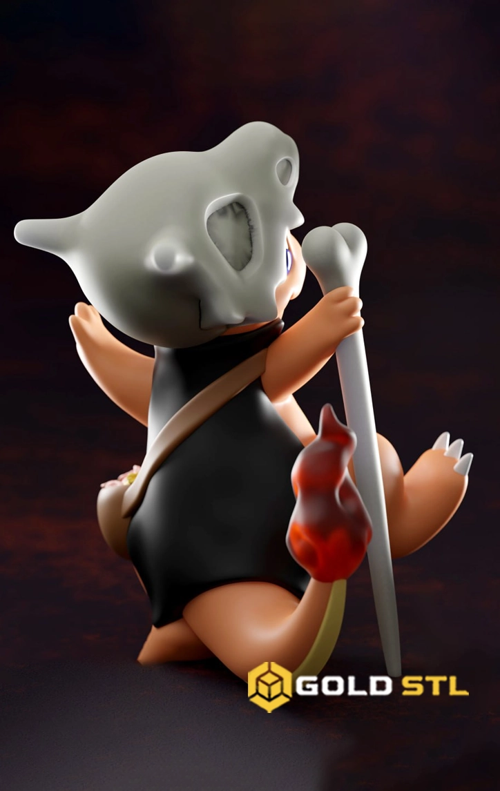 Halloween Charmander STL 3D Print Model - Image 2