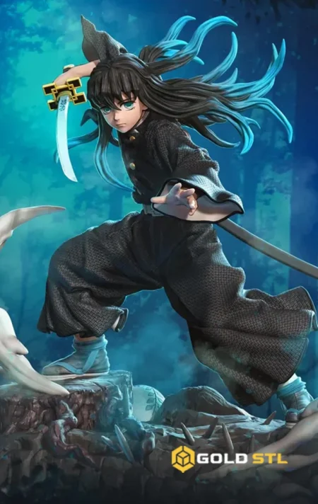 Muichiro Tokito Demon Slayer STL 3D Print Model