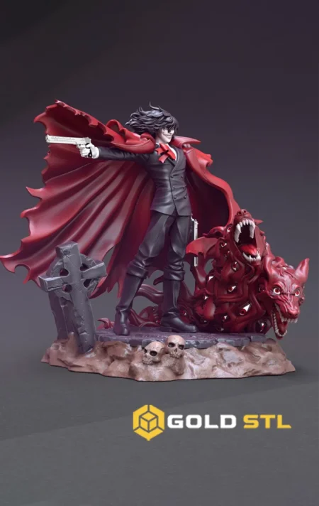 Alucard Hellsing STL 3D Print Model 