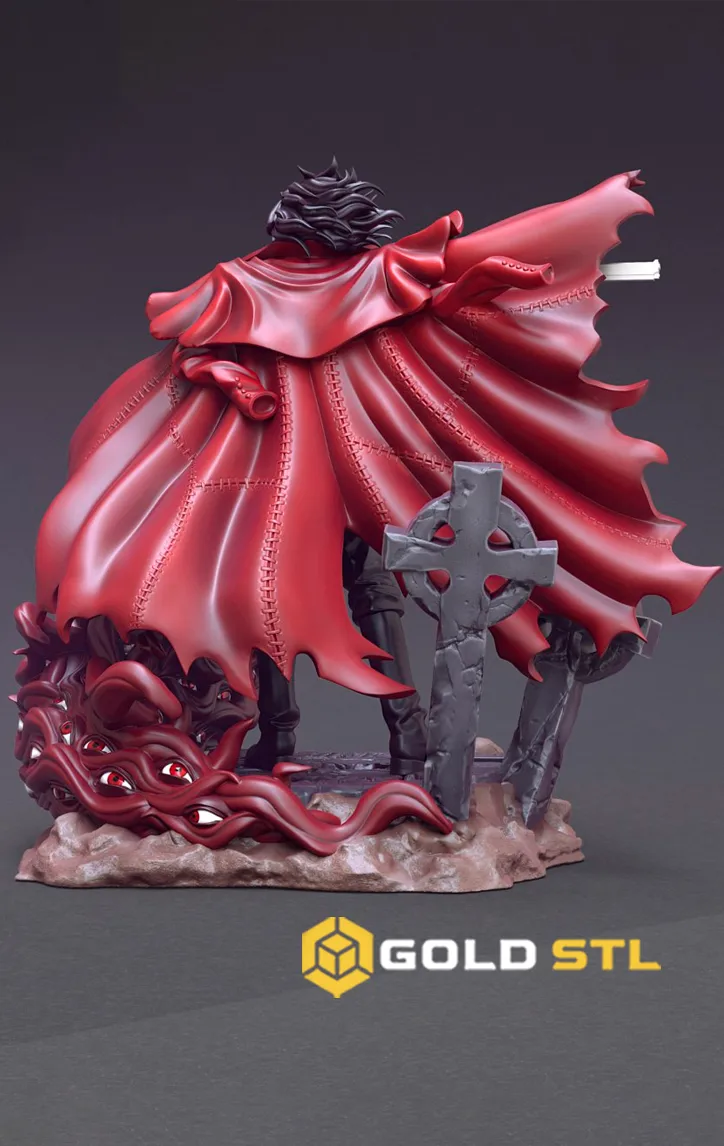 Alucard Hellsing STL 3D Print Model - Image 3