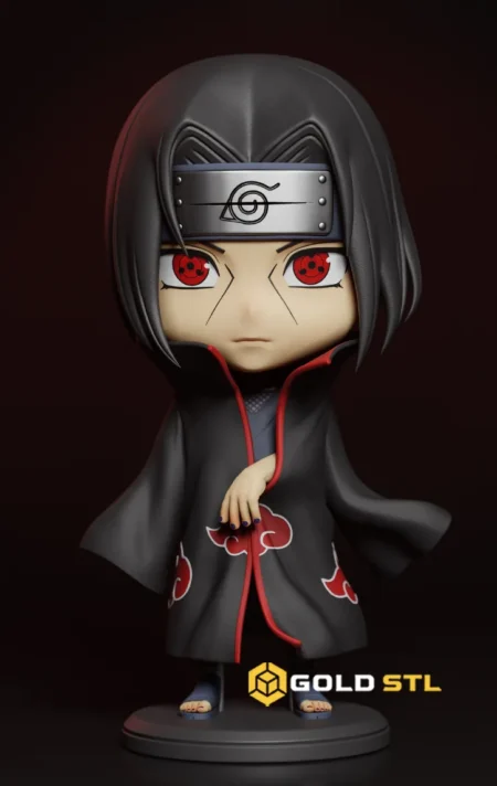 Chibi Itachi Uchiha Naruto STL 3D Print Model 