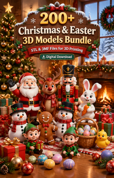 Christmas & Easter 3D Models Bundle
