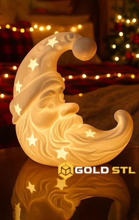 Christmas Santa Light 3MF Files for 3D Printing  