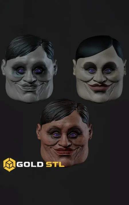 Dandadan Serpio Mask STL & 3MF 3D Print Model 