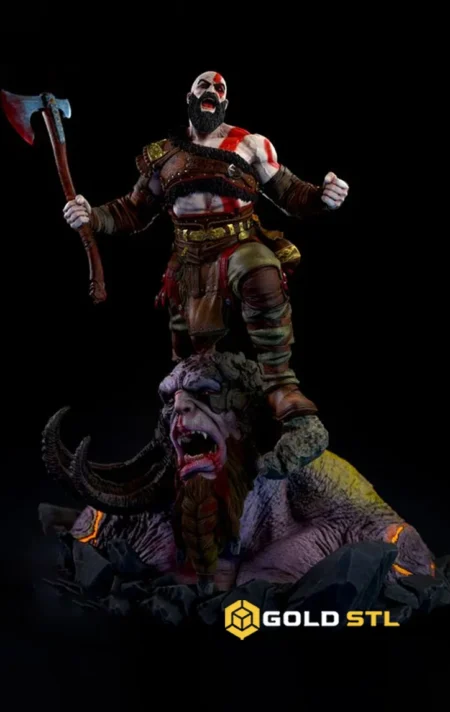 Kratos God of War STL 3D Print Model