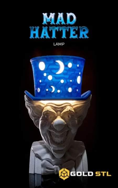 Mad Hatter Lamp STL 3D Print Model