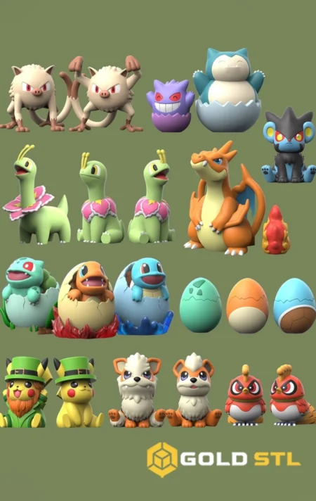 Pokémon January 3D Models Pack