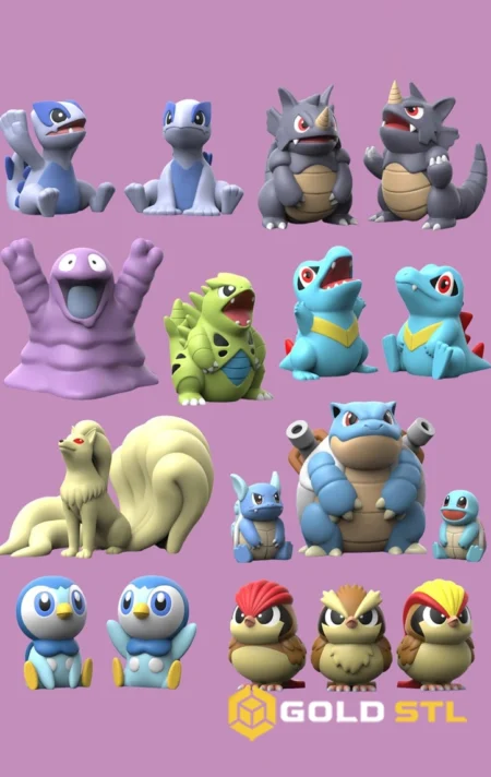 Pokémon March 3D Models Collection | STL & 3MF Files for 3D Printing 