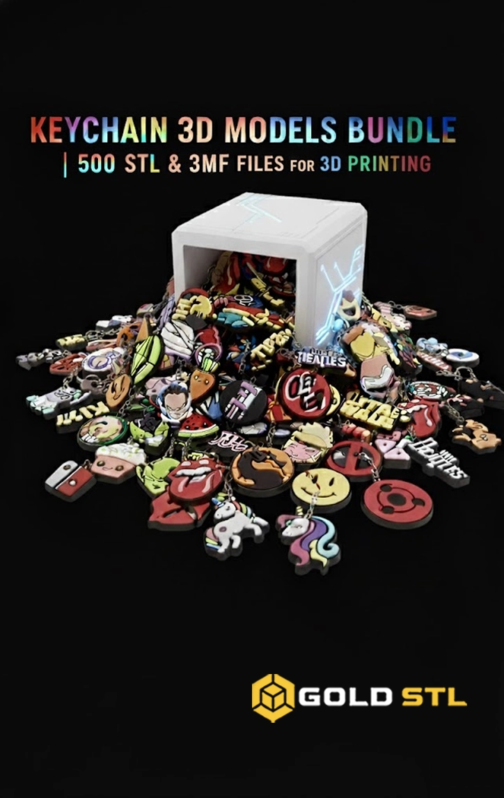 Keychain 3D Models Bundle
