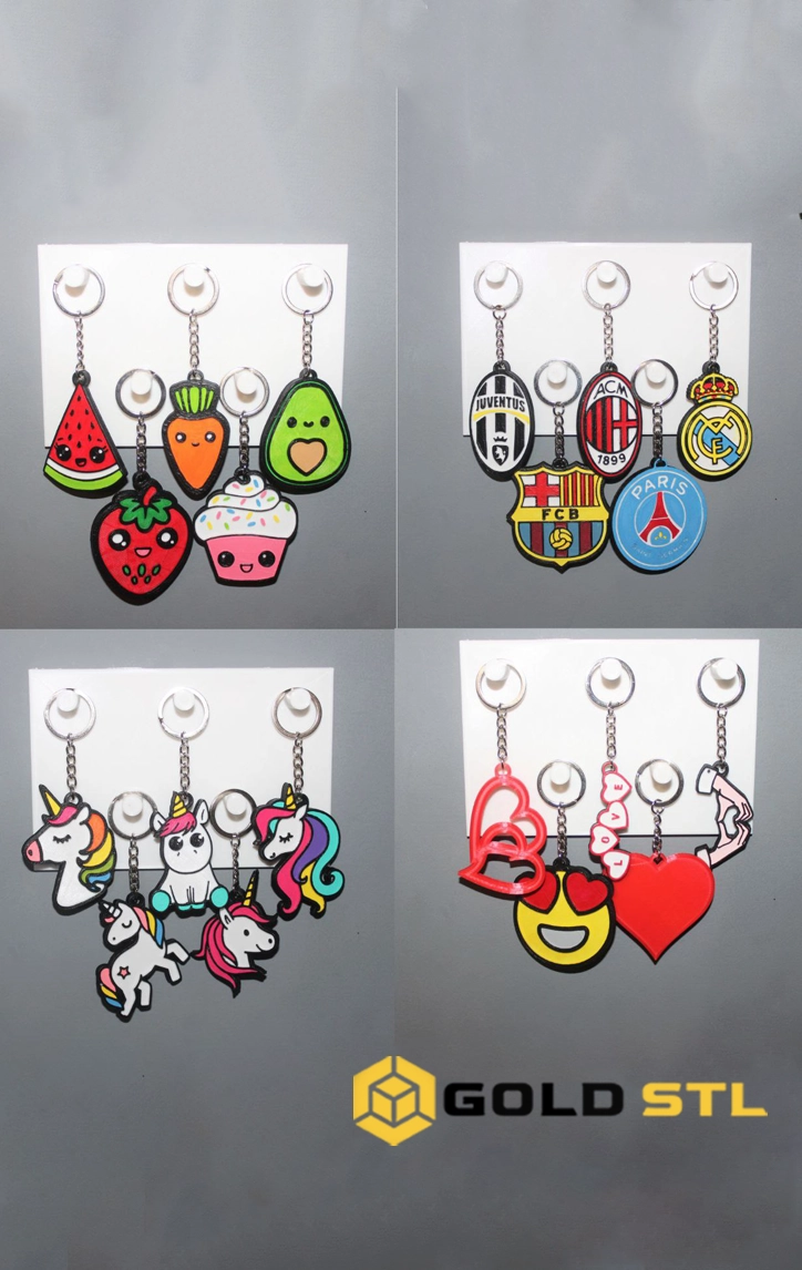 Keychain 3D Models Bundle | 500+ STL & 3MF Files for 3D Printing - Image 2