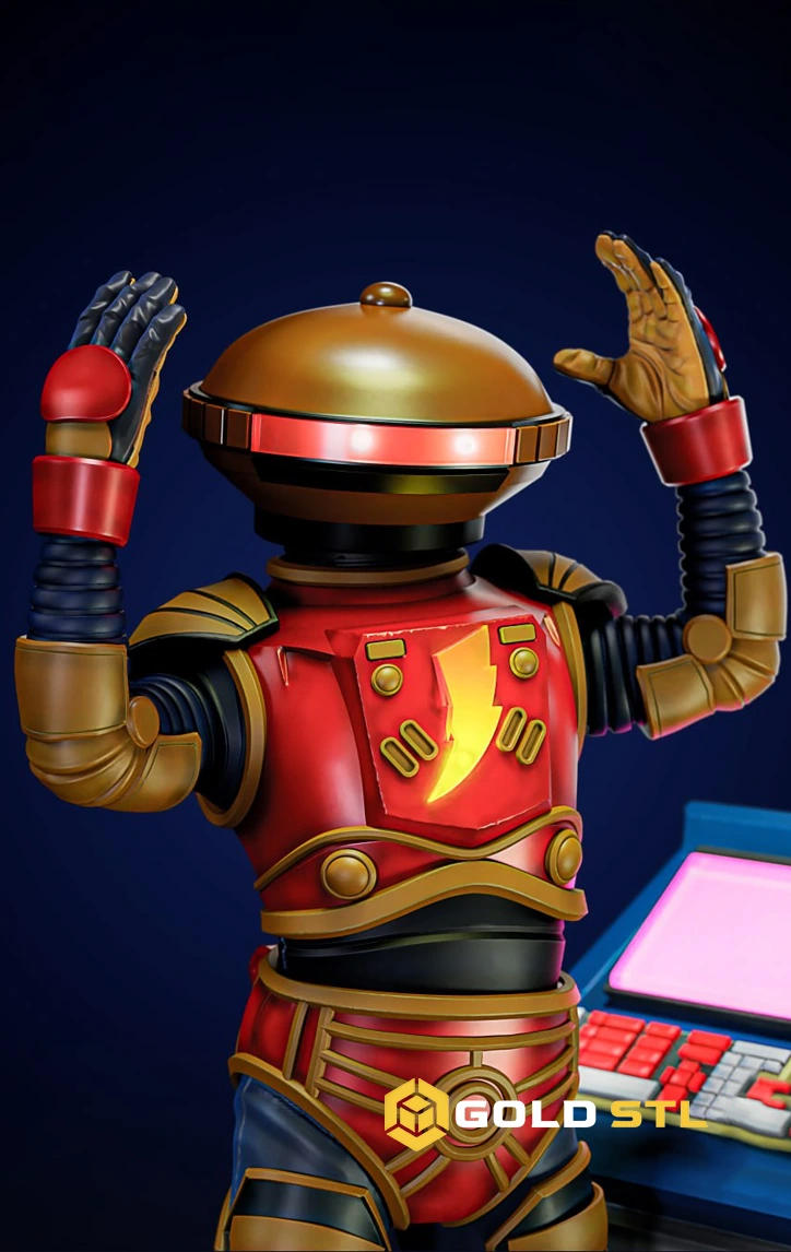 Alpha 5 Power Rangers STL & 3MF for 3D Printing - Image 2