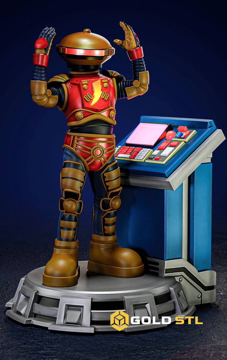 Alpha 5 Power Rangers STL & 3MF for 3D Printing