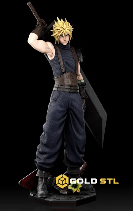 Cloud Final Fantasy STL Epic 3D Model