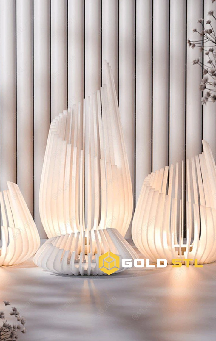 Home & Decor 3D Models Bundle | +200 STL & 3MF Files – Vases, Lamps, Planters & Wall Art - Image 2