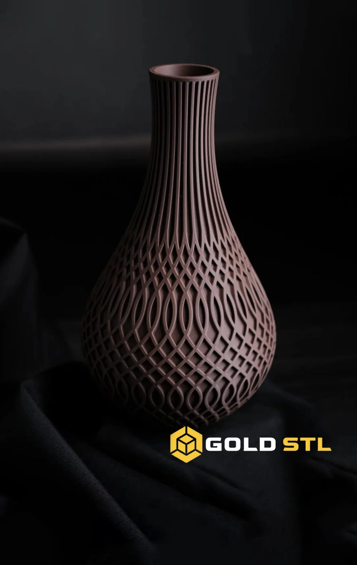 Inflect Vase STL 3D Print Model | 3D Printable Vase - Image 2