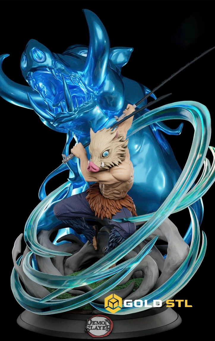 Inosuke Hashibira Demon Slayer STL 3D Print Model