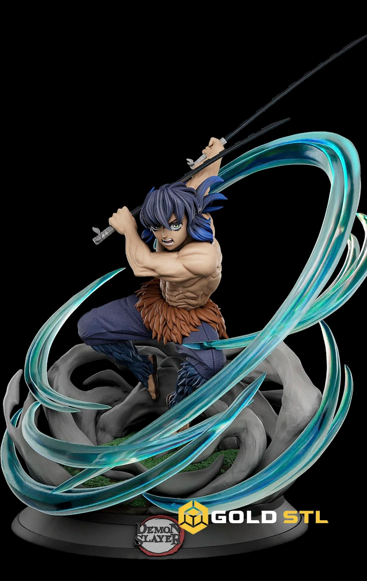 Inosuke Hashibira Demon Slayer STL 3D Print Model - Image 3