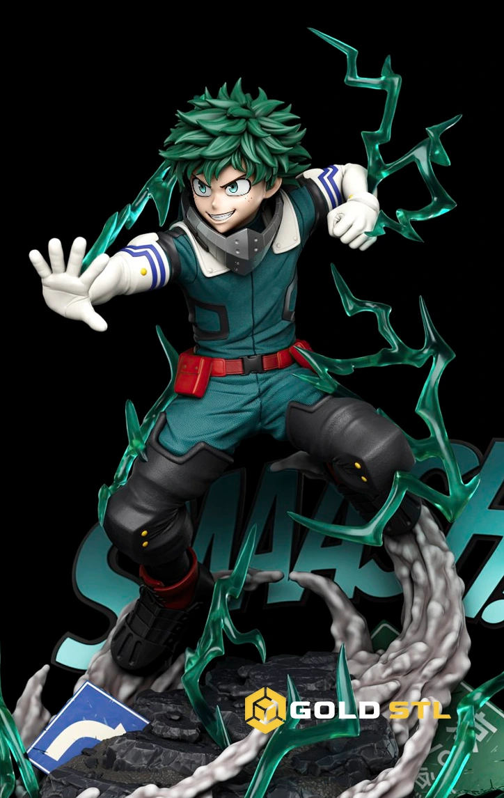 Izuku Midoriya My Hero Academia STL 3D Print Model - Image 4
