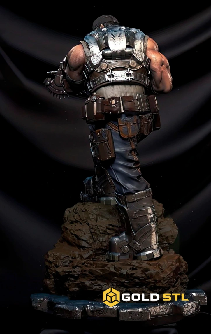 Marcus Fenix Gears of War STL 3D Print Model - Image 3