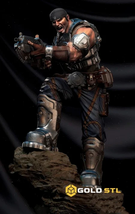 Marcus Fenix Gears of War STL 3D Print Model