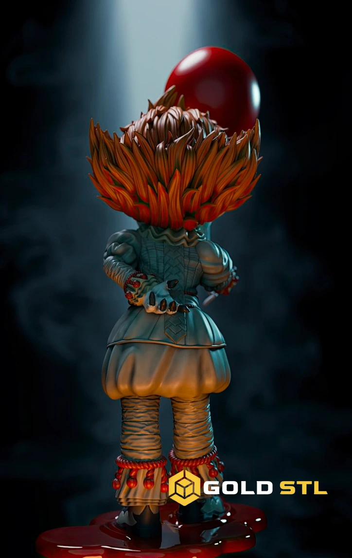 Pennywise It STL 3D Print Model - Image 3