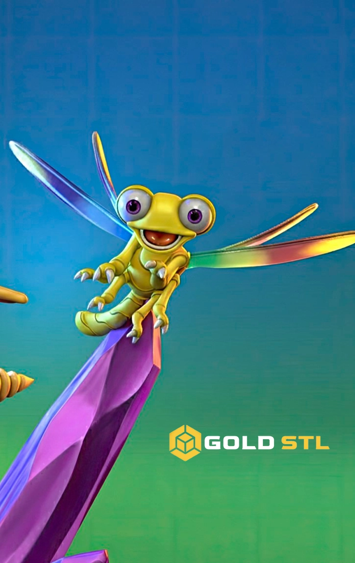 Spyro the Dragon & Sparx STL & 3MF Files | 3D Print Model - Image 2