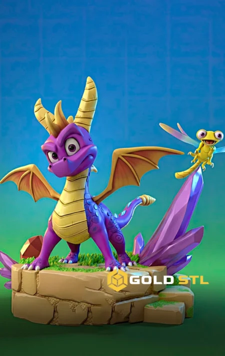 Spyro the Dragon & Sparx STL & 3MF Files