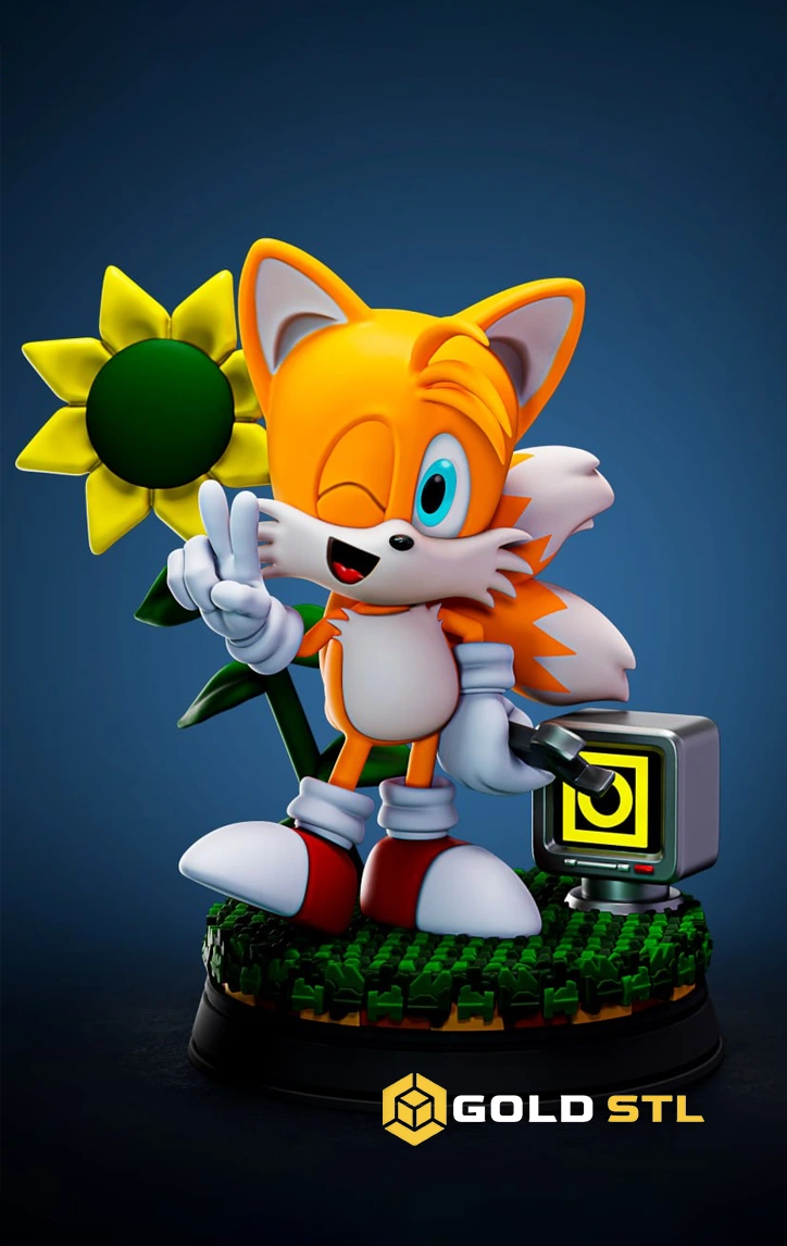 Tails Sonic Classic STL & 3MF Files