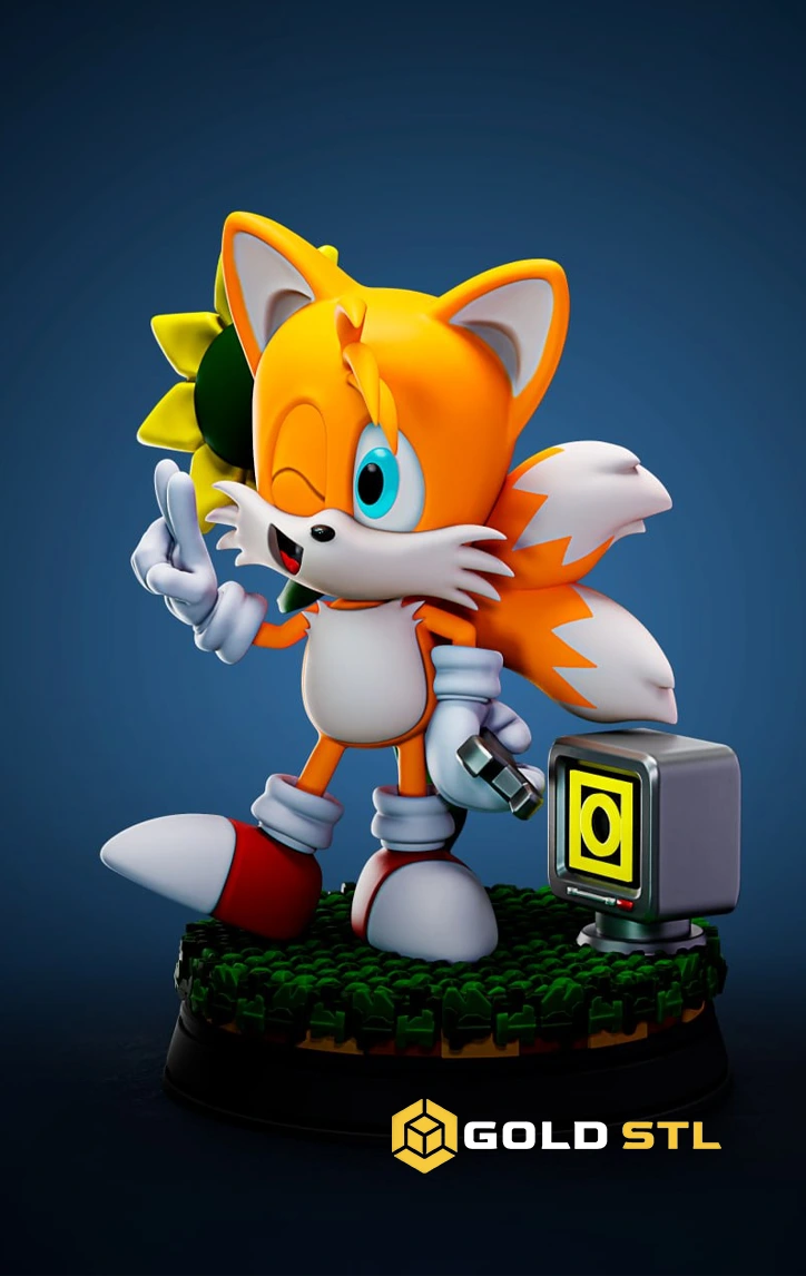 Tails Sonic Classic STL & 3MF Files - Image 2