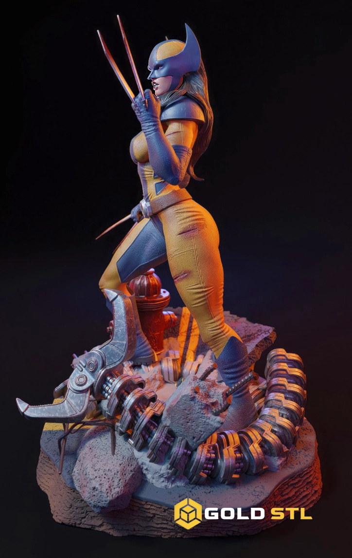 X-23 X-Men STL 3D Print Model - Image 3