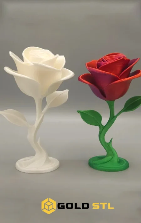Eternal Rose STL Epic 3D Print Model 