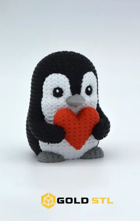 Knitted Penguin STL 3D Print Model 
