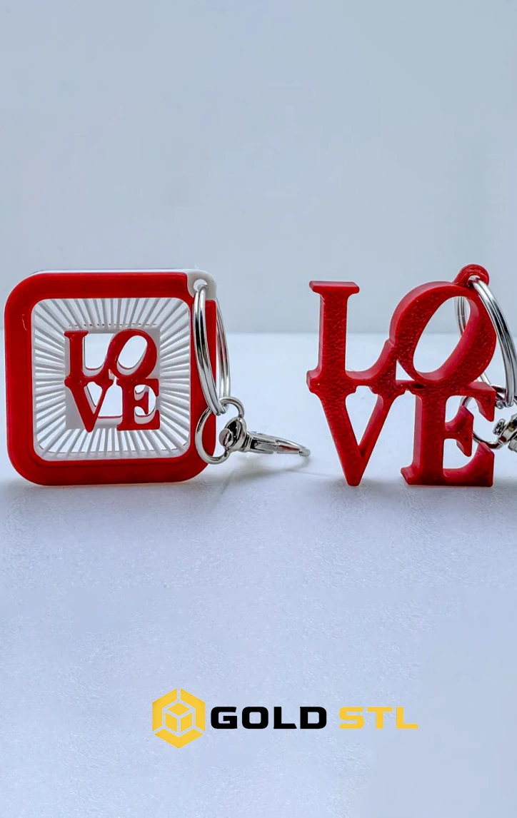 Love Keychain STL Epic 3D Print Model