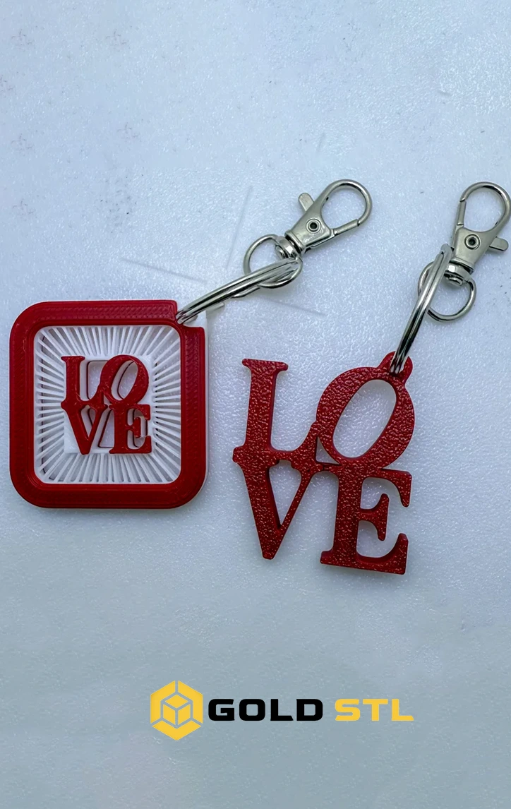 Love Keychain STL Epic 3D Print Model