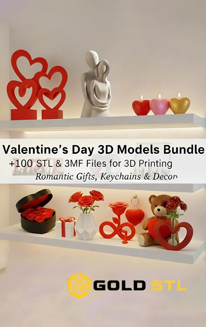 Valentine’s Day 3D Models Bundle