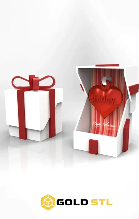 Valentine’s Gift Box STL 3D Print Model 