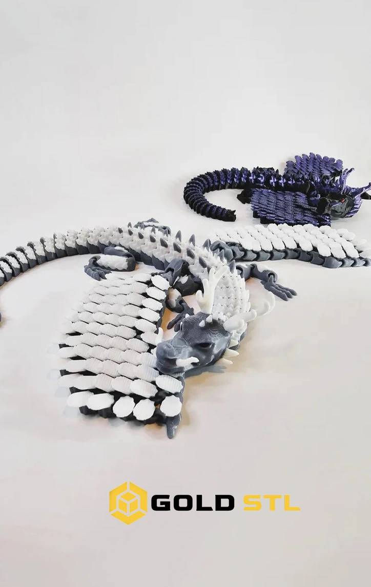 200+ Flexi Dragons & Dinosaur 3D Models Bundle | STL & 3MF Files - Image 10