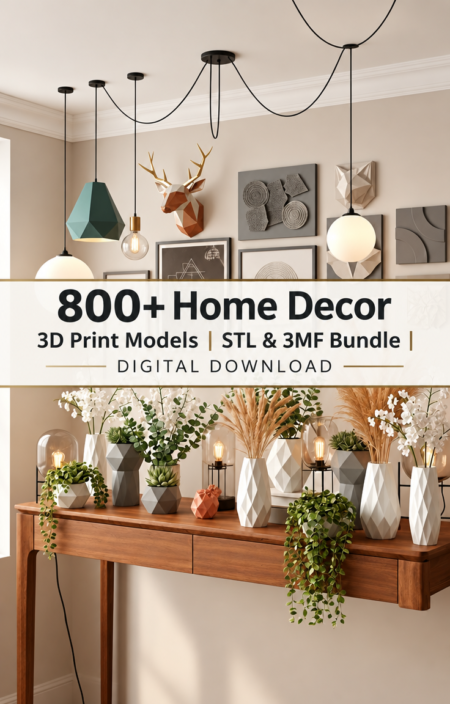 800+ Home Decor 3D Print Models |