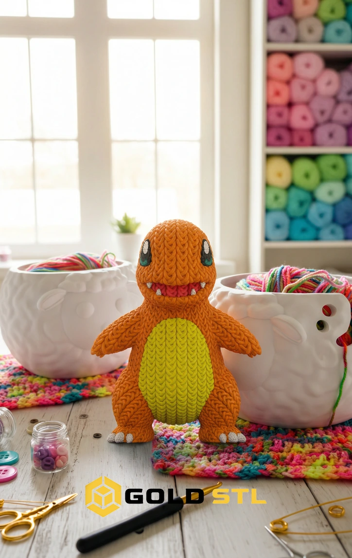 150+ Knitted Style 3D Models Bundle | STL & 3MF Files | 3D Printable Crochet Models - Image 4