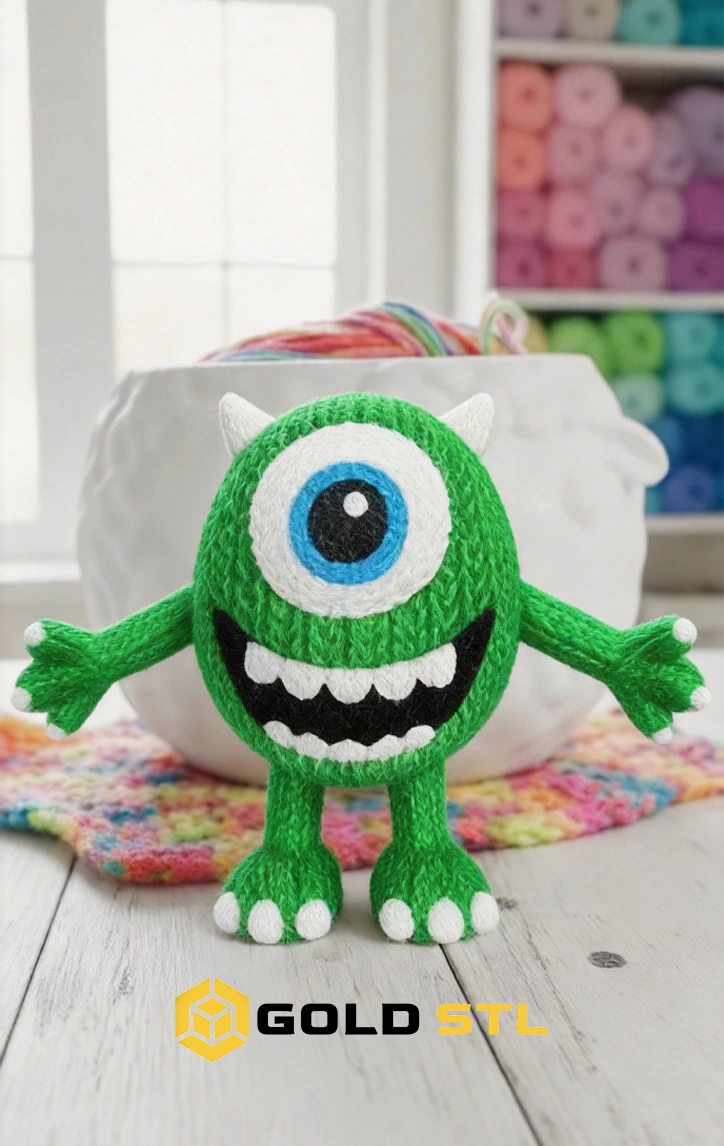 150+ Knitted Style 3D Models Bundle | STL & 3MF Files | 3D Printable Crochet Models - Image 6